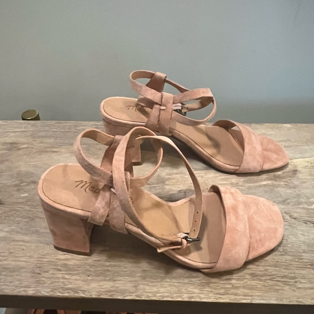 Madewell Kora Ankle Strap Sandal - Suede Ground Clay - Picture 7 of 9